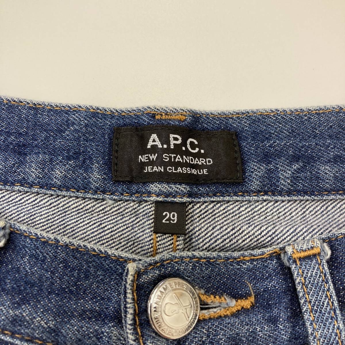 A.P.C. NEW STANDARD セルビッチ デニムパンツ W29 APC アーペーセー ニュースタンダード 赤耳 ジーンズ 3070045 _画像4