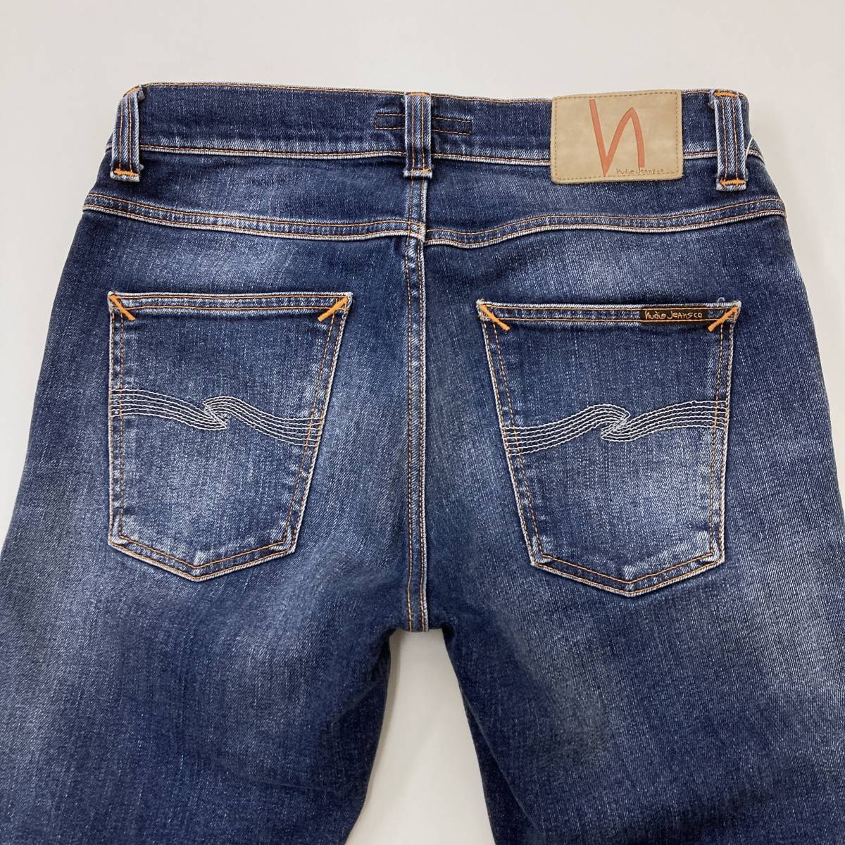 Nudie Jeans LEAN DEAN スキニージーンズ ユーズド加工 W29 ヌーディージーンズ ストレッチ スリム デニムパンツ リーンディーン 3070338_画像8