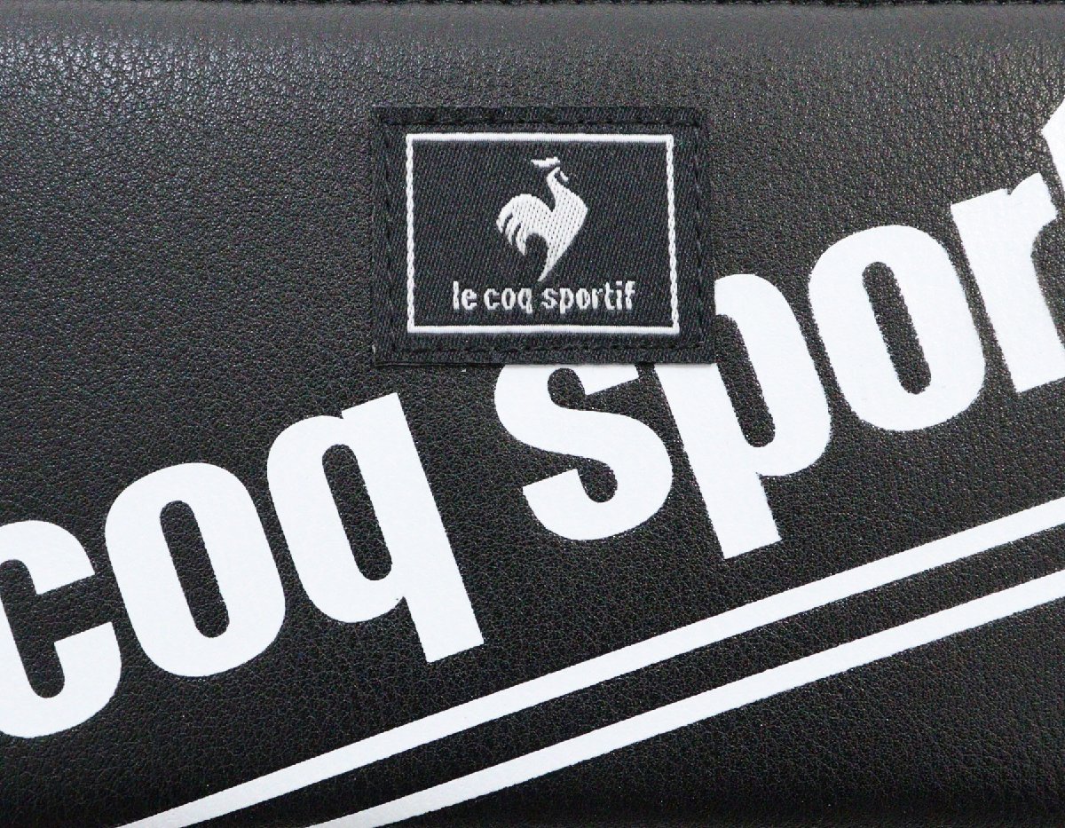 ルコックスポルティフ ロングウォレット 長財布 ロゴ ラウンド le coq sporti★ブラック新品【ゆうパケット発送（全国一律 220円 税込）】_画像2