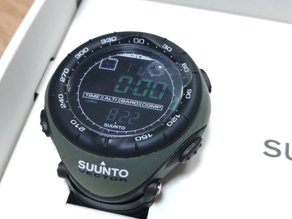 限​定​販​売​】 【未使用】スント ベクター ミリタリーグリーン SUUNTO