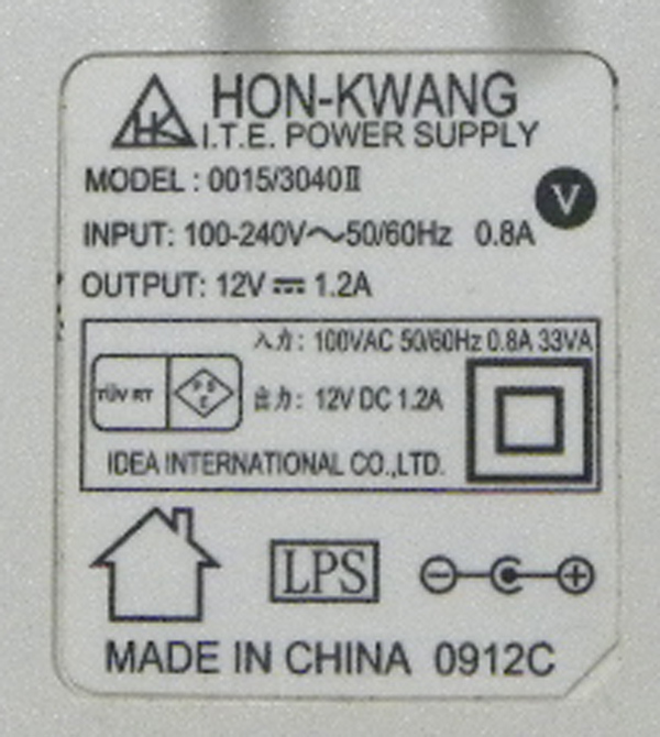 HON-KWANG 0015/3040Ⅱ 12V1.2A #3639