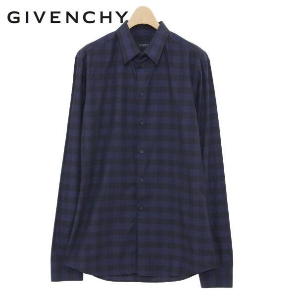 GIVENCHYジバンシー チェック柄シャツ 15 3/4 40