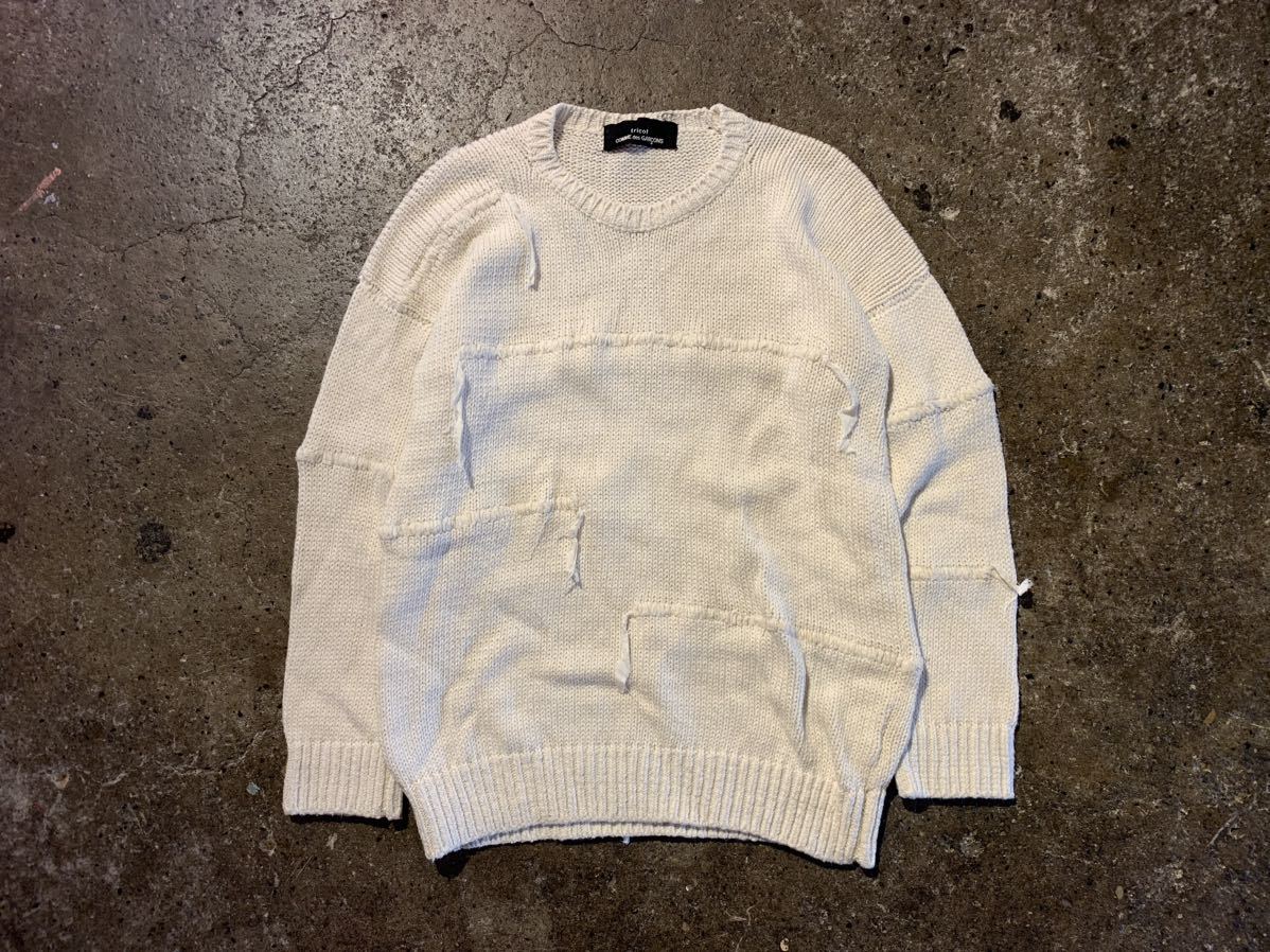 tricot COMME des GARCONS 80s 刺繍デザインニット 1980s トリココムデギャルソン TN020050