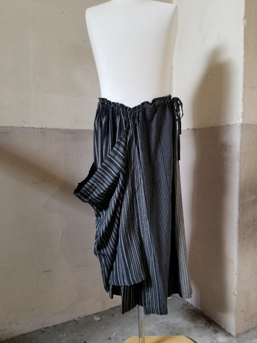 COMME des GARCONS 1983ss ドレープレイヤード レーヨンスカート 83ss 80s コムデギャルソン_画像2