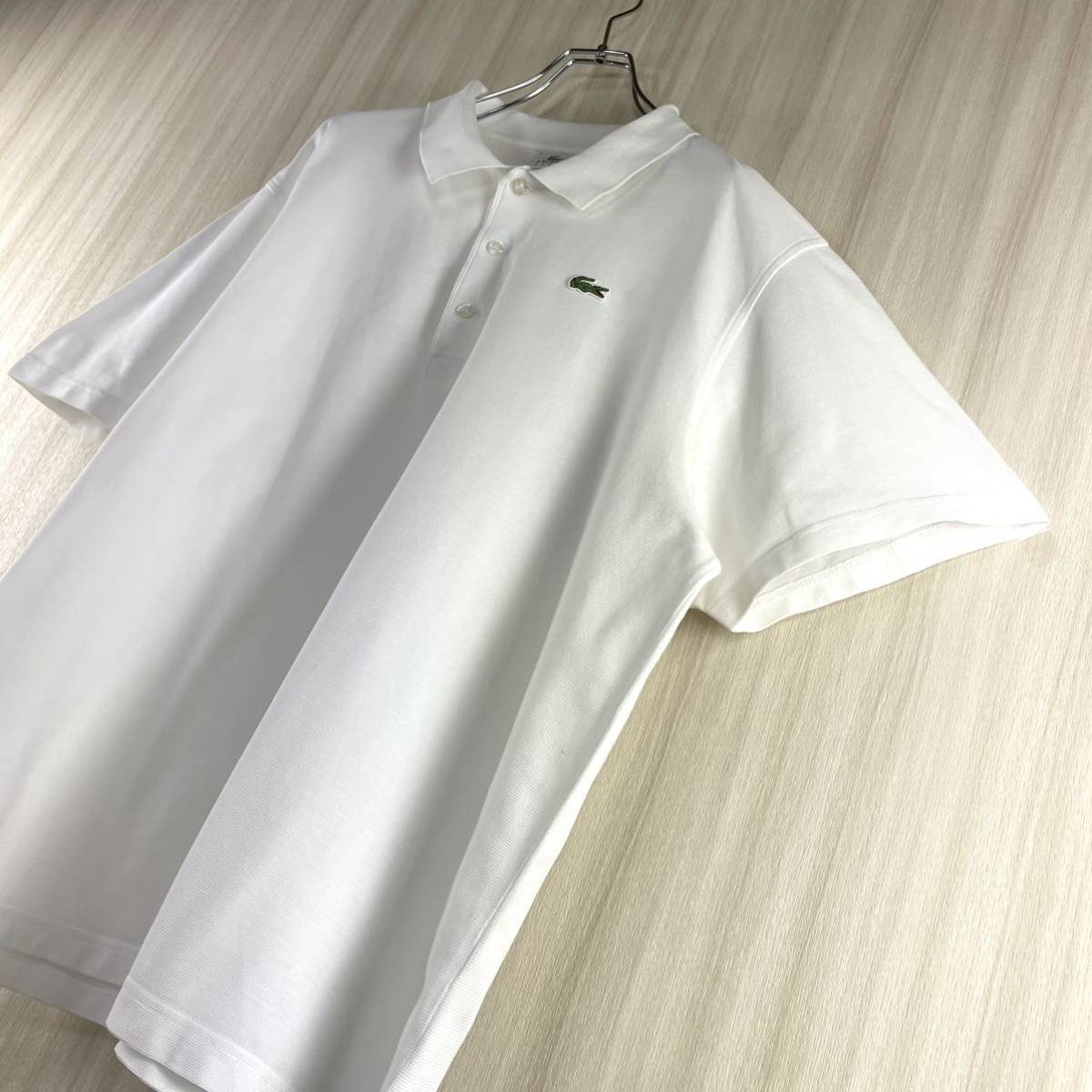 希少アイテム】【白ラコ】【ビッグサイズ】【ショート丈】LACOSTE