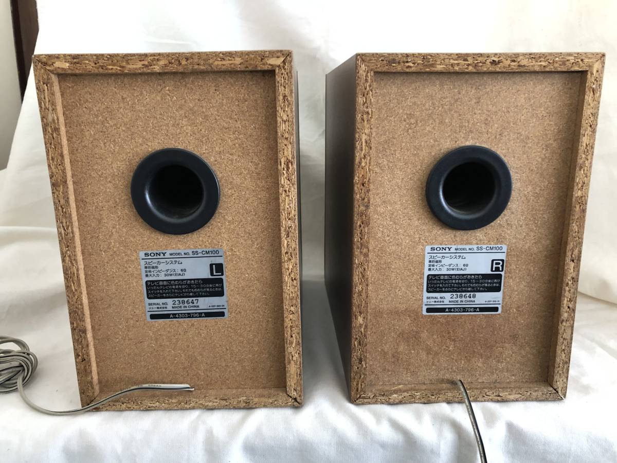 SONY SS-CM100 pair small size book shelf 2way speaker / CMT-M100 Sony 