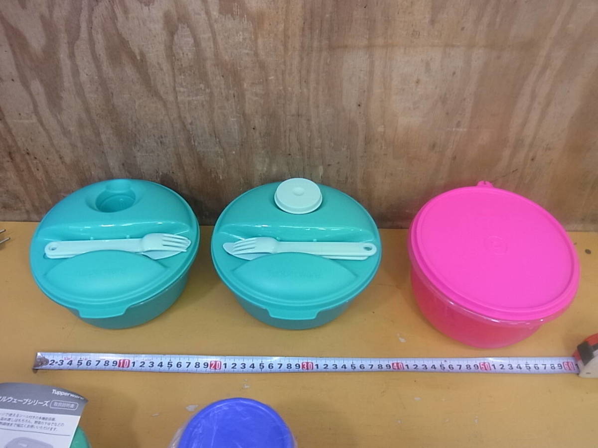 □Yg/249☆タッパーウェア Tupperware☆クリスタルウェーブシリーズ/フリーザーメイト 他☆10個セット☆中古品_画像6