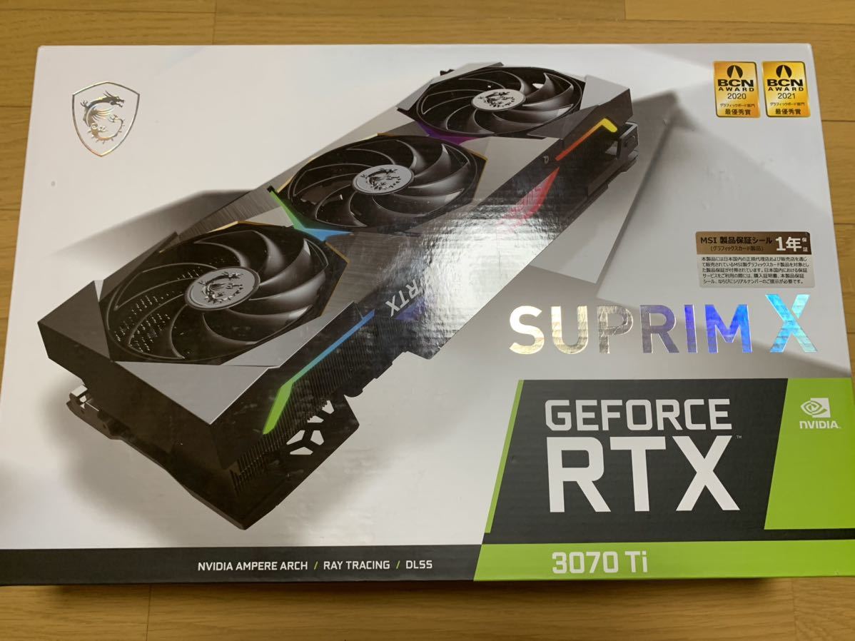 同梱不可】 MSI GEFORCE RTX 3070 TI SUPRIM X 8G PCI Express