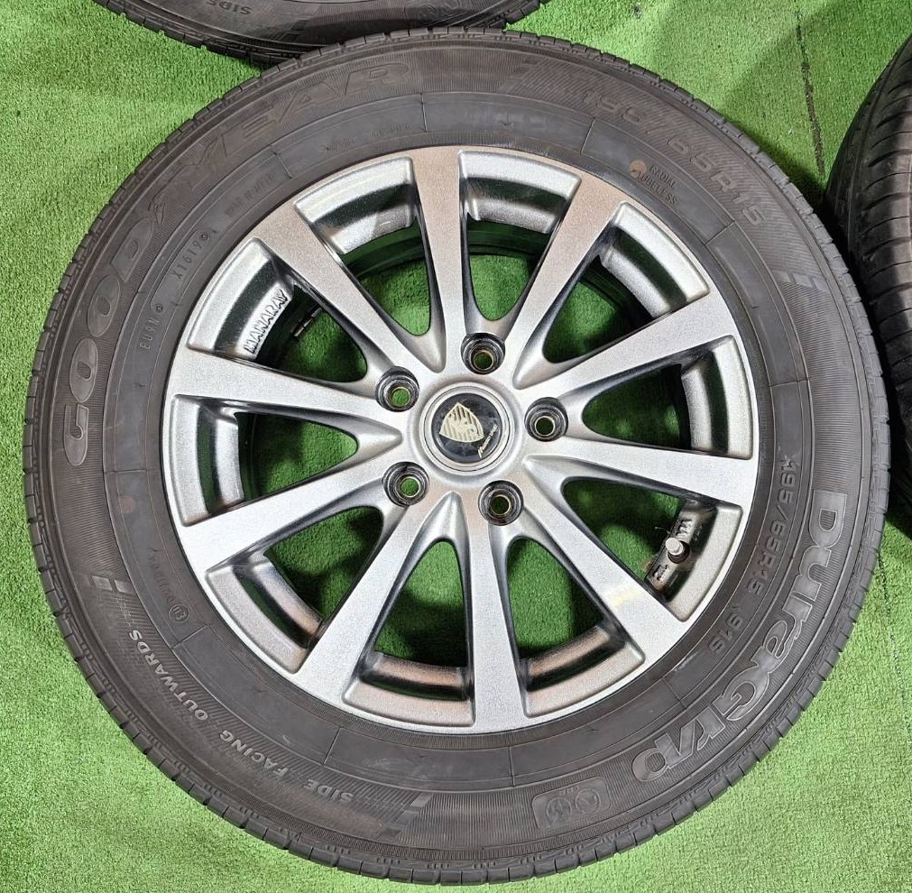 195/65R15 GOODYEAR DURAGRIP【2019年】(MANARAY SPORT) 15X6J ET50 5H/114.3 4本セット！_画像2