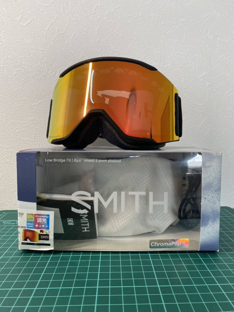 未使用 smith squad mag with low bridge fit スミス スカッド マグ 調光 スキー スノーボード ゴーグル スペアレンズ goggle 調光レンズ_画像1