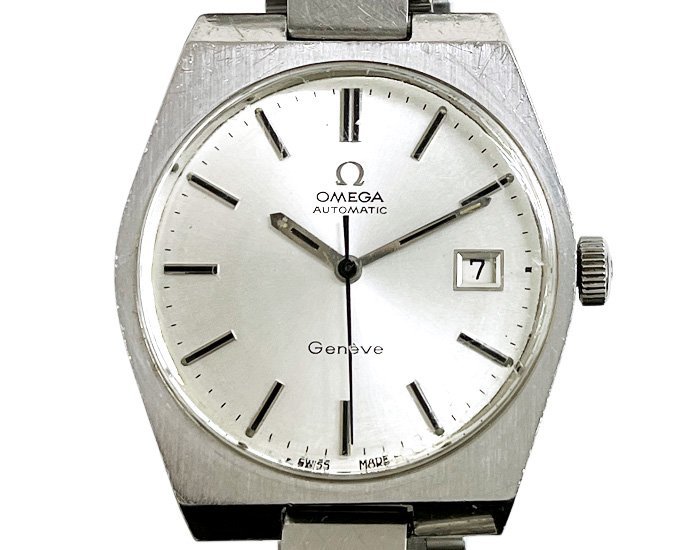 OMEGA オメガ メンズ 腕時計 166.099 Geneve ジュネーブ ジュネーヴ Cal.1481 自動巻き デイト シルバー文字盤 ヴィンテージ 稼動品