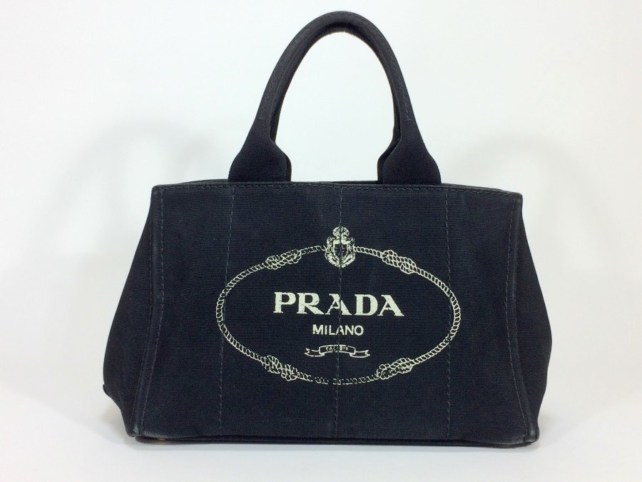 【限定品】 プラダ ハンドバッグ カナパ キャンバス ブラック 【人気 美品】 返品保証 ハンドバッグ 【限定品】 プラダ ハンドバッグ カナパ キャンバス ブラック 【人気 美品】 返品保証 ハンドバッグ