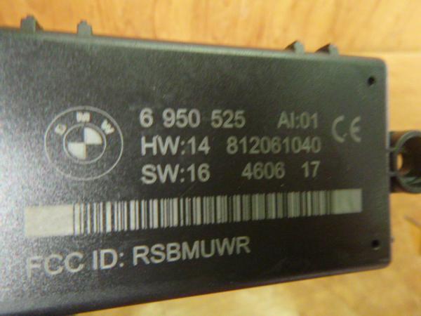  stock disposal BMW E64 M6 cabriolet latter term * right front door computer 6950525*Z8-8