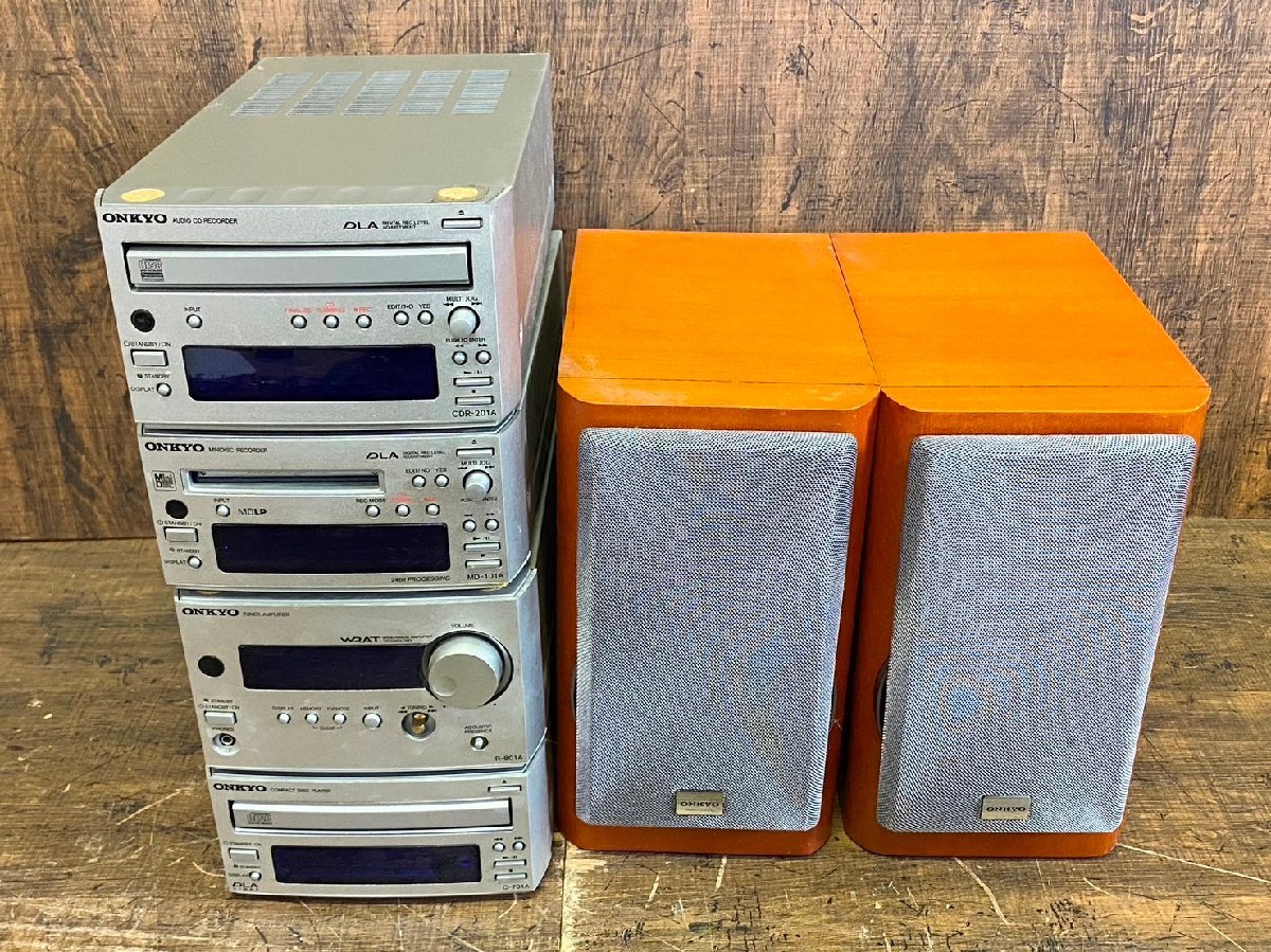 大きな取引 ONKYO オンキョー システムコンポ MD-101A CDR-201A C-701A