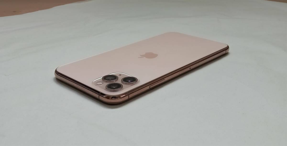 送料無料 iPhone 11 Pro Max 256GB SIMフリー ゴールド 格安SIM使用