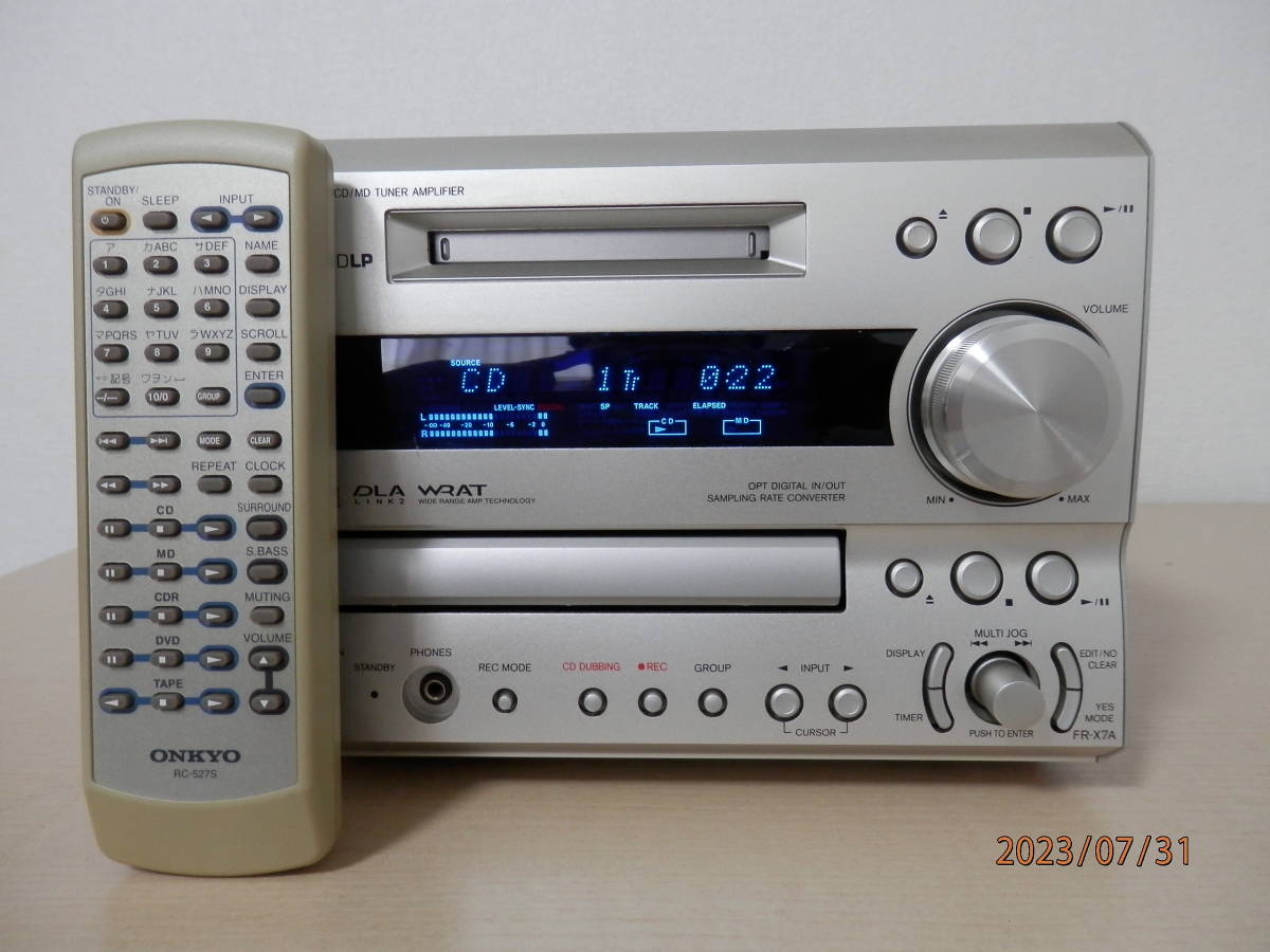 ヤフオク! - ONKYO オンキョウ MDシステムコンポ FR-X7A