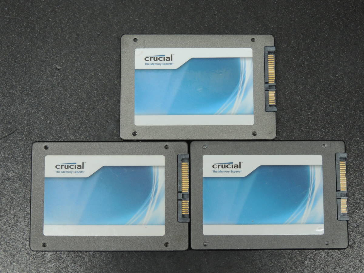 3台まとめ売り/検品済み】crucial M4 SSD 128GB CT128M4SSD2 (使用時間
