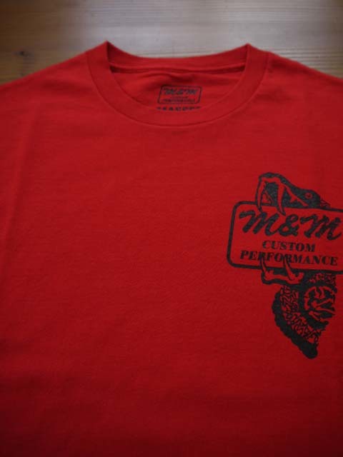 M&M×MASSES T-SHIRT SQUAD/RED/Lsize/新品未使用_画像4