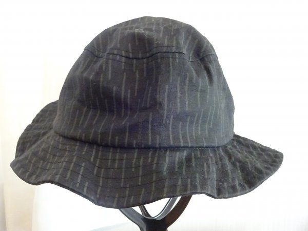 △ KOSTON ▽ メンズ・レディース　サハリハット　黒色模様入　サイズ５７・５cm　キャップ　帽子　コットン帽_画像3