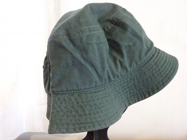 ＊ NEWHATTAN ＊男女兼用　緑色帽子　バケットハット　サイズ５７cm〜６０cm　キャップ　帽子　コットン帽_画像1