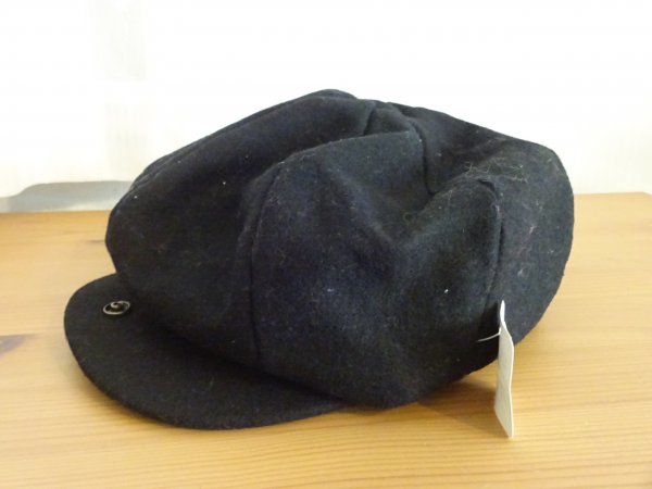≦ 韓国製 ≧ メルトン　２WAY　キャスケット　黒色帽子　メンズ・レディース　サイズ５７cm〜５９cm　キャップ　帽子_画像6