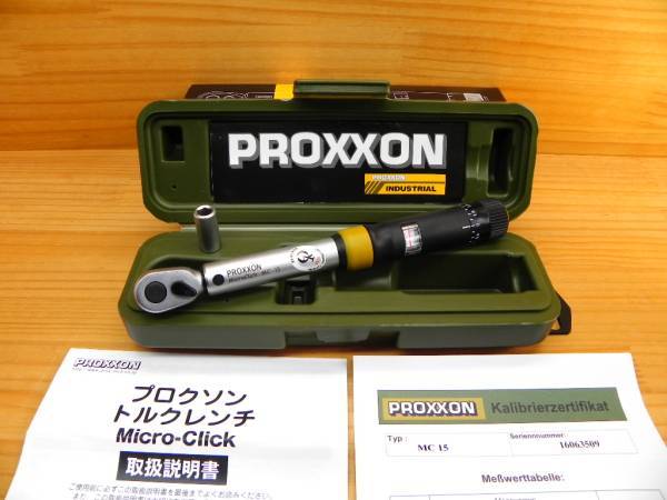 高額売筋】 (3～15Nm) MC15 1/4(6.35)トルクレンチ プロクソン PROXXON