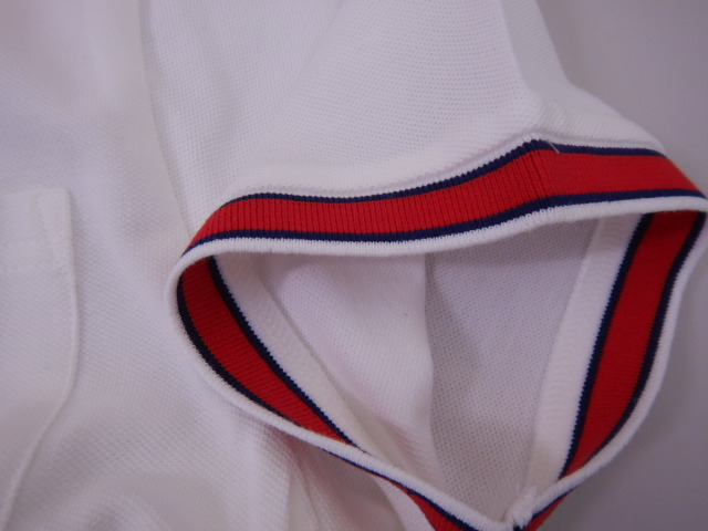 ラグビーワールドカップ 公式ポロシャツ 日本代表　★訳あり　★白　★襟にライン　レア商品 Mサイズ　　★送料無料_袖口の様子