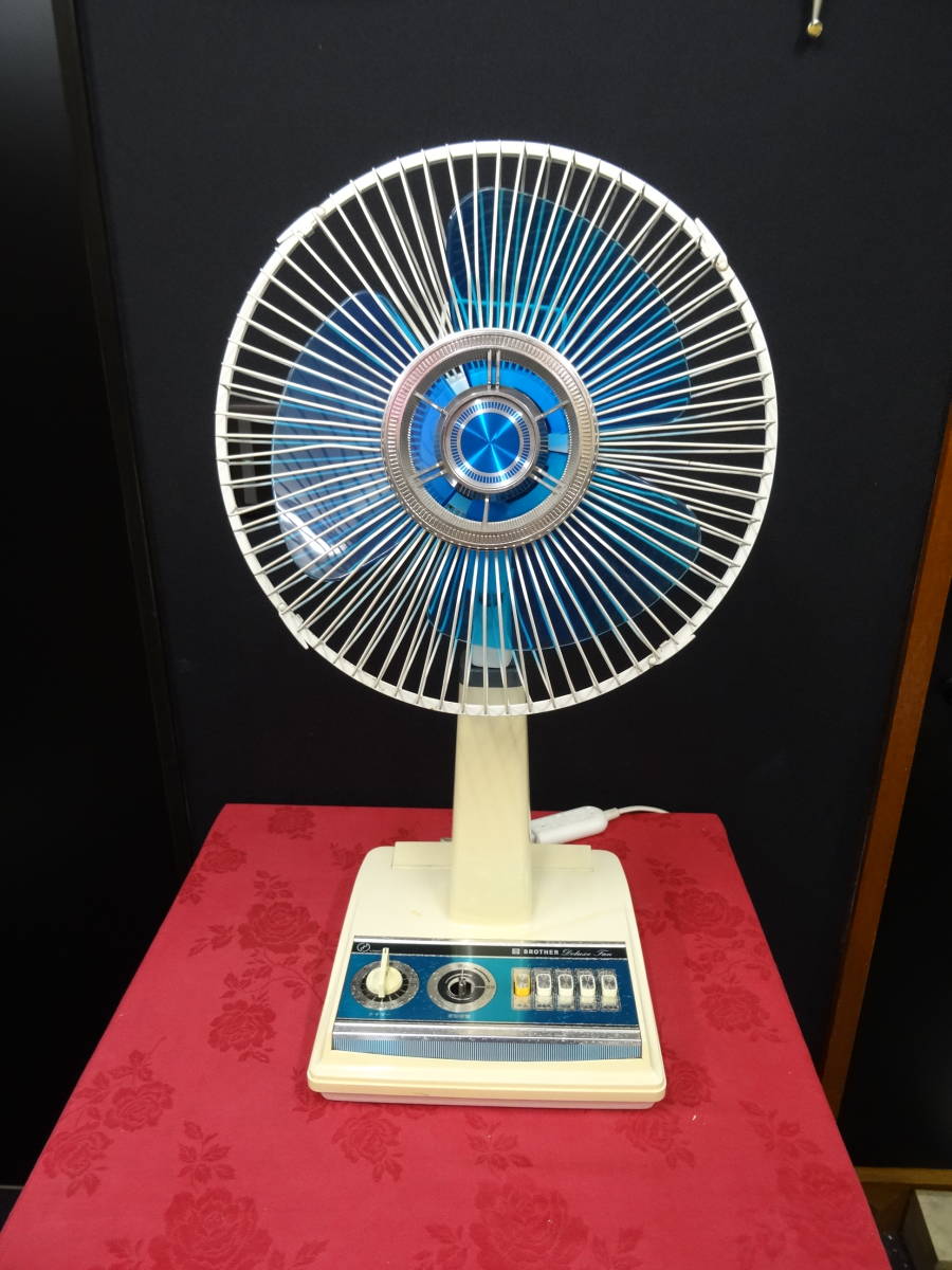  Showa Retro electric fan retro electric fan brother Brother F30-294 3 sheets wings root operation verification ending retro consumer electronics old consumer electronics ek-246y2
