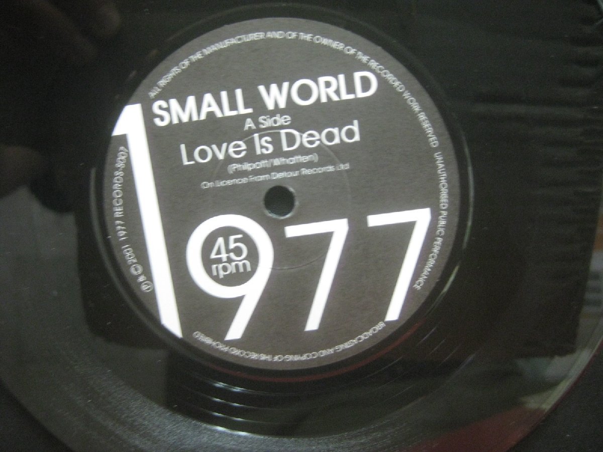 スモール・ワールド / Small World / Love Is Dead ◆EP4159NO BGP◆EPの画像3