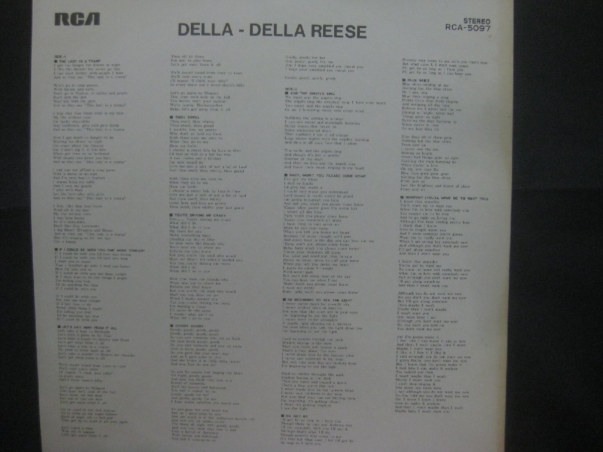 デラ・リース / Della Reese / Della ◆LP7483NO GBRP◆LP_画像3