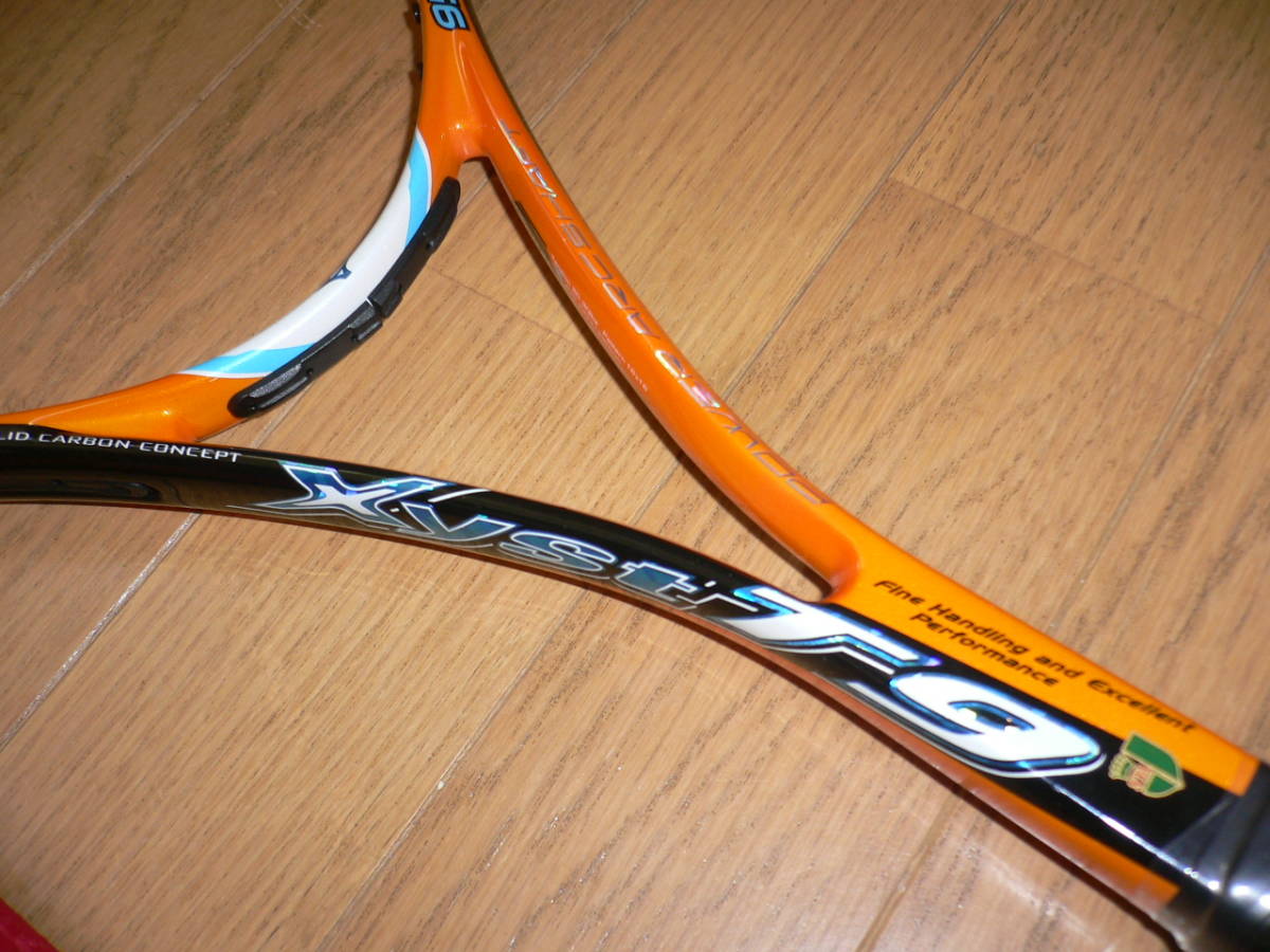  Mizuno ji -stroke XYST T9 softball type tennis racket 63JTN52954 0U front . orange × black sack attaching soft tennis MIZUNO graphite nano titanium 