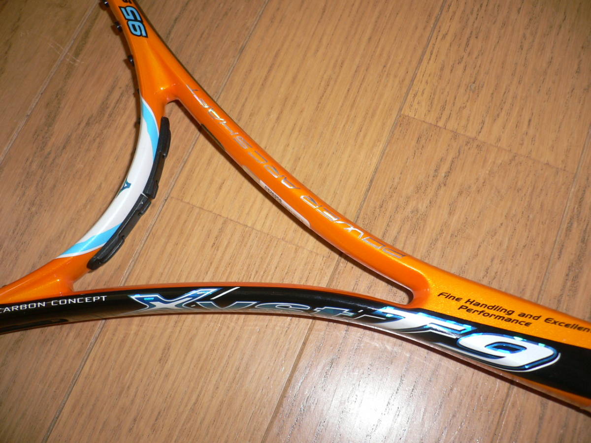  Mizuno ji -stroke XYST T9 softball type tennis racket 63JTN52954 0U front . orange × black sack attaching soft tennis MIZUNO graphite nano titanium 