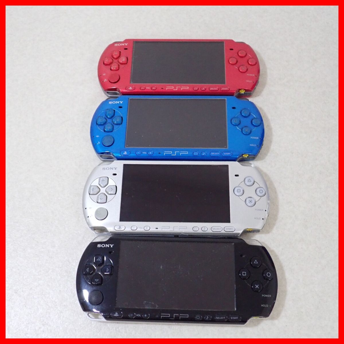 PSP プレイステーション・ポータブル 本体 まとめて4台セット PSP-3000