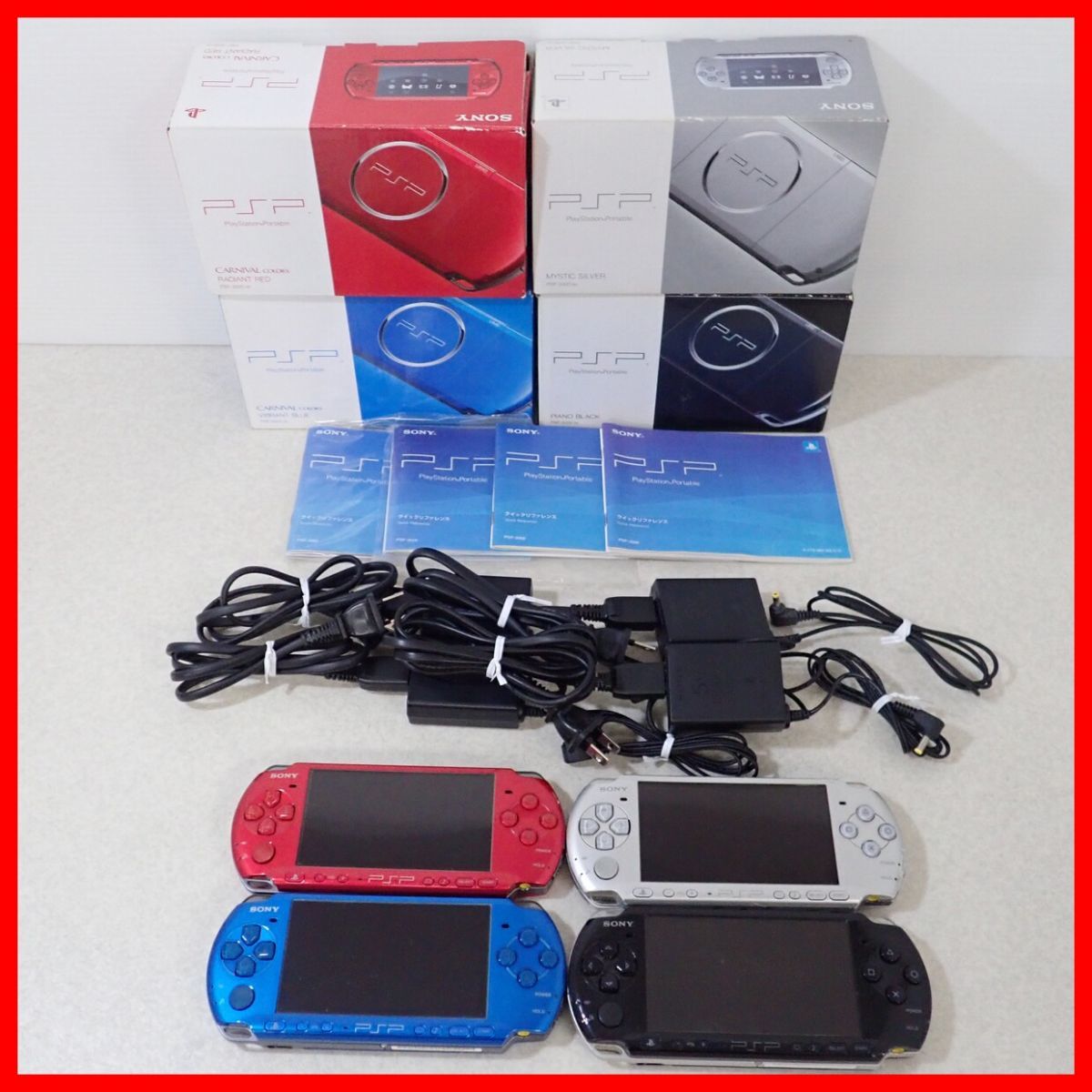 PSP プレイステーション・ポータブル 本体 まとめて4台セット PSP-3000
