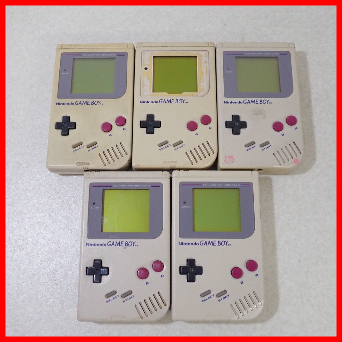 品質検査済 GB ゲームボーイ 本体 DMG-01 まとめて5台セット 任天堂 本体