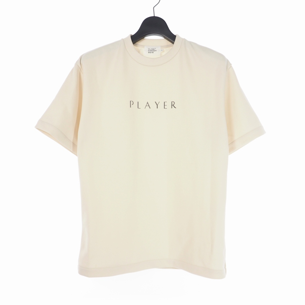 ブランクコンセプトウェア VLANK CONCEPT WEAR player Tシャツ 半袖 1 ベージュ メンズ_画像1