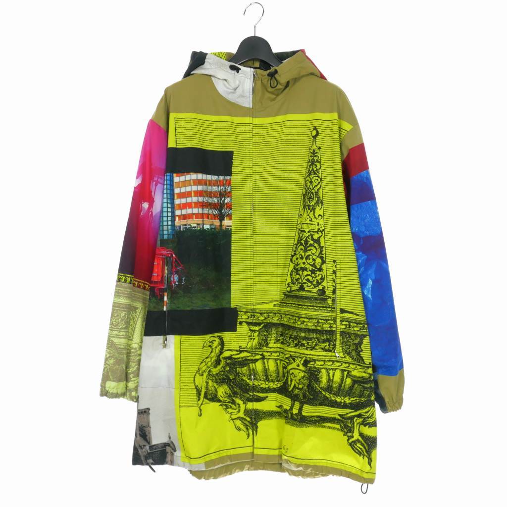 ドリスヴァンノッテン DRIES VAN NOTEN 22SS 総柄 ライト コート ウインドブレーカーM イエロー メンズ_画像1