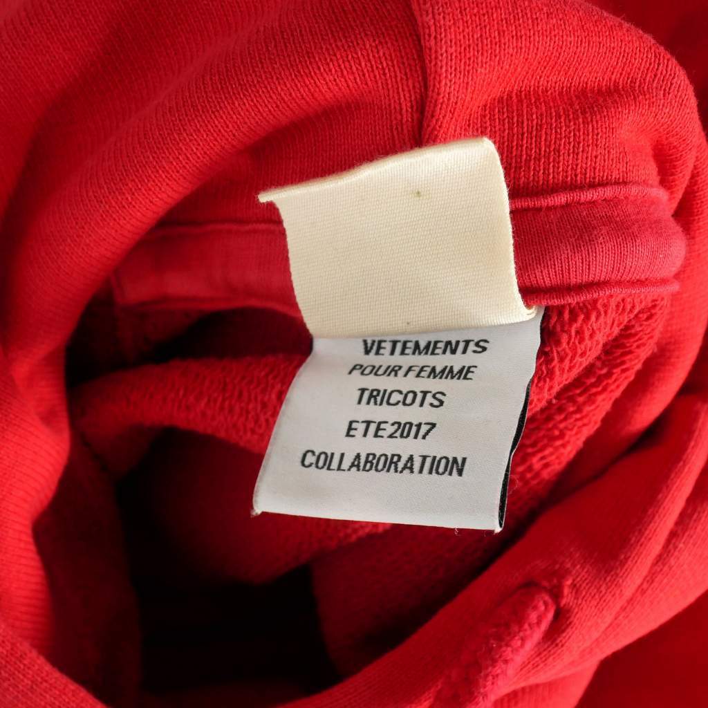 超特価】 × VETEMENTS ベトモン ヴェトモン チャンピオン WSS17CH4 赤