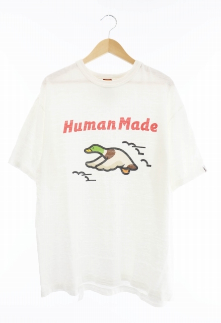 ヒューマンメイド HUMAN MADE DUCK TEE ダック カモ 鴨 グラフィック プリント Tシャツ 半袖 XL 白 ホワイト