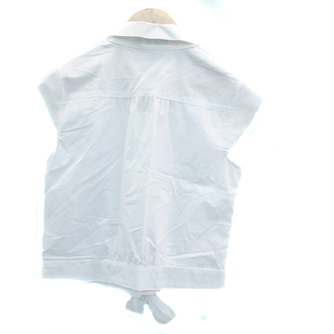 リランドチュール Rirandture カジュアルシャツ スキッパーカラー 半袖 リボン 2 オフホワイト /HO26 レディース_画像2
