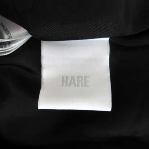  Hare HARE flair skirt long height plain switch belt attaching S black black /SY9 #MO lady's 