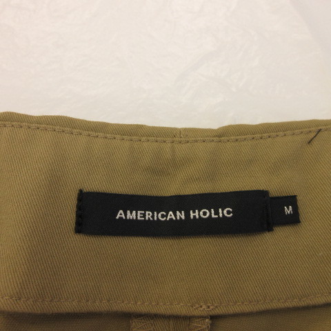  american Hori kAMERICAN HOLIC Baker брюки-чинос длинный бежевый M *A930 женский 