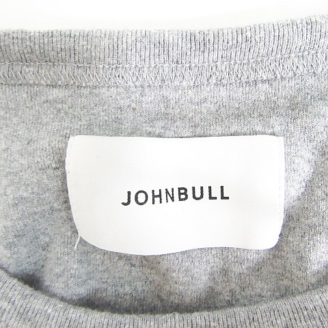  Johnbull JOHNBULL cut and sewn туника длинный рукав хлопок вафля LL серый большой размер af1738 женский 