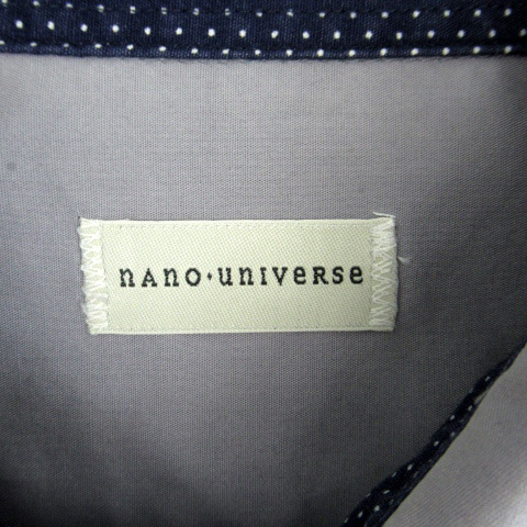 ナノユニバース nano universe カジュアルシャツ 長袖 S ブルーグレー /SM19 メンズ_画像5