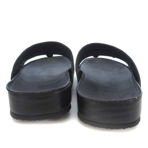  Balmain BALMAIN shower sandals tassel leather black black 39 25.5cm rank shoes shoes #SM0 men's 