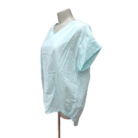  Mayson Grey MAYSON GREY блуза V шея короткий рукав 2 бледно-голубой голубой /YK женский 
