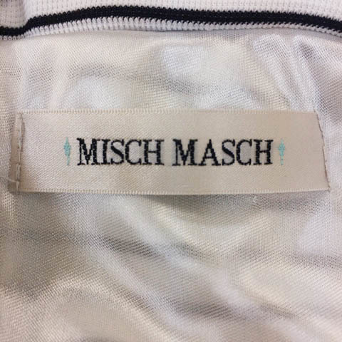  Misch Masch все в одном комбинезон широкий укороченные брюки окантовка переключатель лента ремень безрукавка M чёрный белый черный белый 