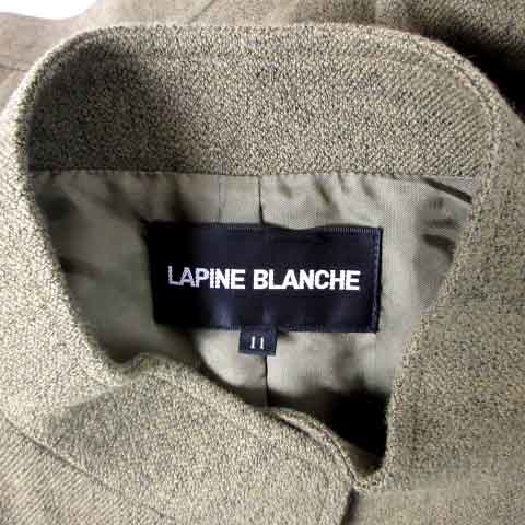 ラピーヌブランシュ LAPINE BLANCHE セットアップ スーツ ロングスカート カーキ 11 レディース_画像7