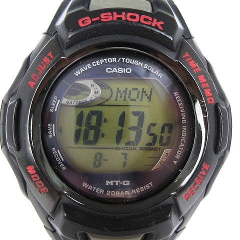 カシオジーショック CASIO G-SHOCK MT-G 20周年記念モデル 腕時計 ウォッチ デジタル タフソーラー MTG-900IDJ-1AJF 黒 ブラック ■GY16 メ
