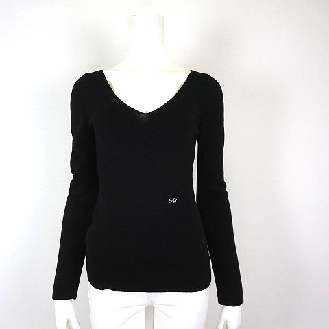 ソニアリキエル SONIA RYKIEL ニット セーター ラインストーン SR ロゴ